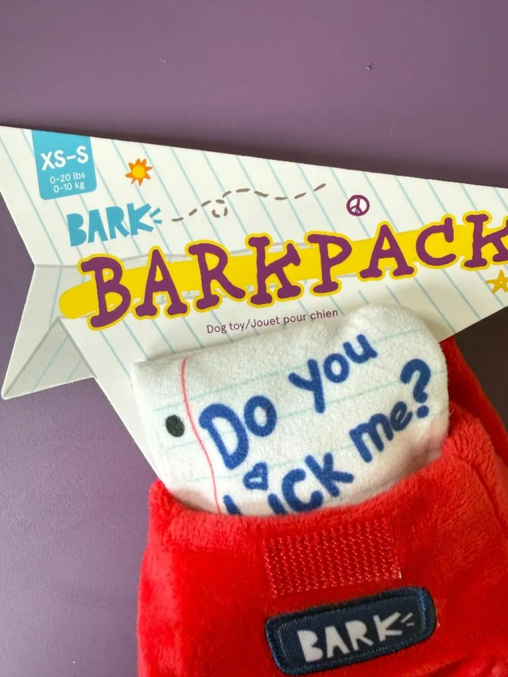 NWT! Bark | Barkpack toy